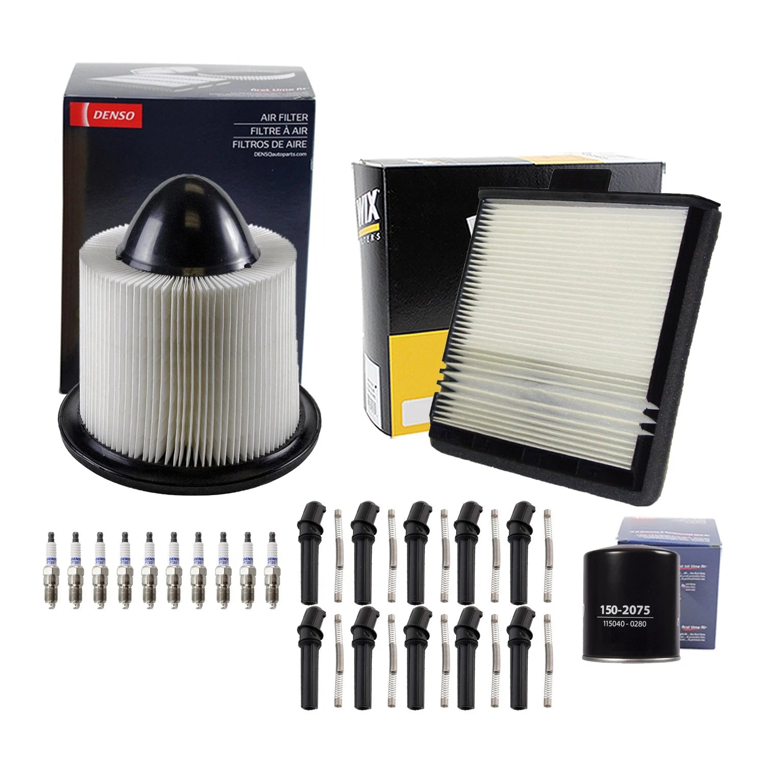 Tune Up Kit with 10 Spark Plugs & Boots for Ford F-250 F-350 (2003–2007)