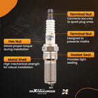Iridium Spark Plug 3811 for Ford Edge Flex Taurus Mercury Mariner (2006–2011)
