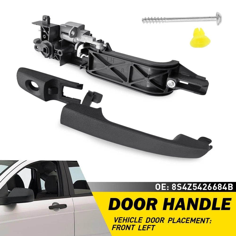 Front Left Driver Side Door Handle for Ford Focus (2008–2011) Black