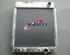 56mm Aluminum Radiator & 16" Fan for Ford Mustang V8 289 302 (1964-1966)