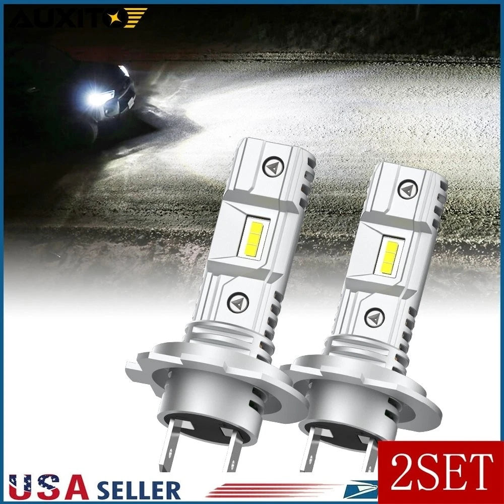 Set of 4 H7 LED Headlight Bulbs for High Low Beam (200W 40000LM)