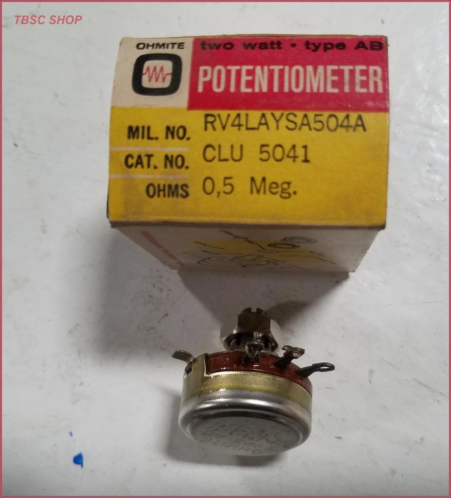 Ohmite RV4LAYSA504A 2W Wirewound Power Variable Resistor Potentiometer