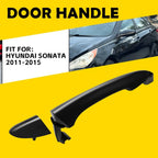Set of 2 Black Rear Outside Door Handles for Hyundai Sonata (2011–2015)