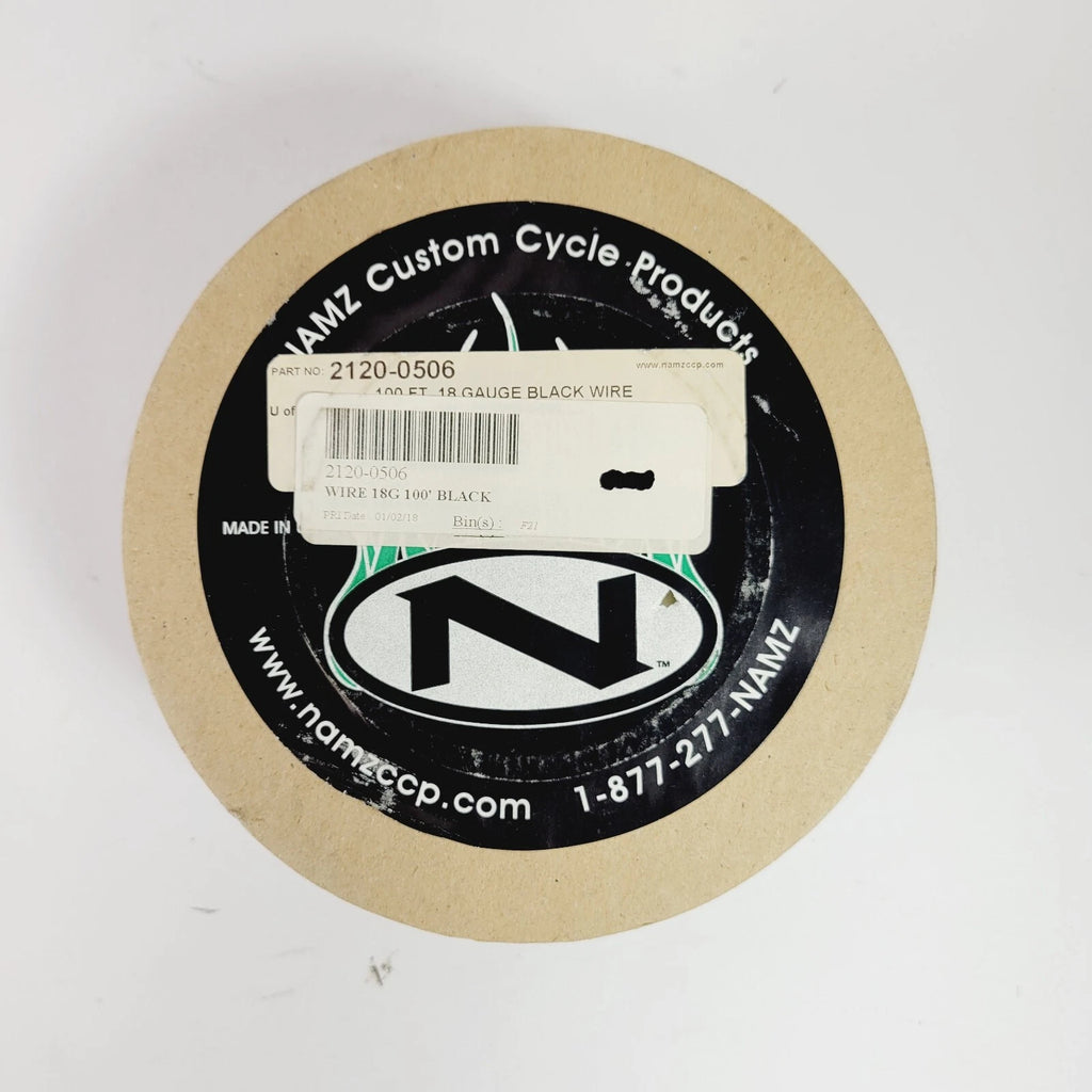 Namz NWR-0-100 Wire for Harley Davidson (OEM Color Black) 48-6374 2120-0506