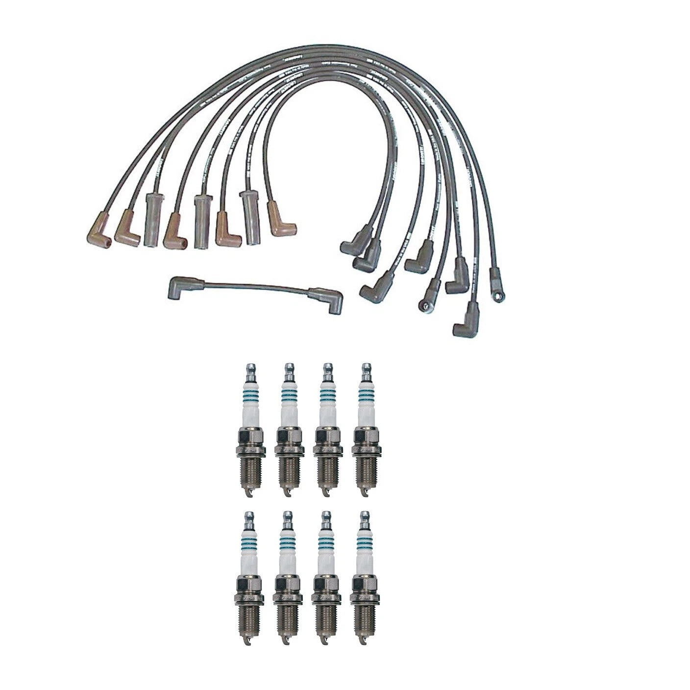 Denso Wire Set & 8 Iridium Power Spark Plugs for Chevy Camaro (1993–2002)