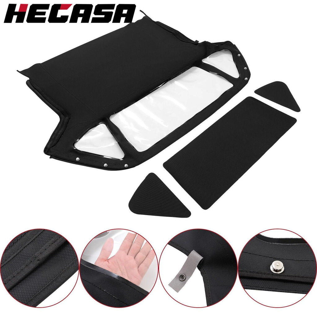 Convertible Soft Top for MG Midget (1970–1980) - Black Vinyl, 3 Windows
