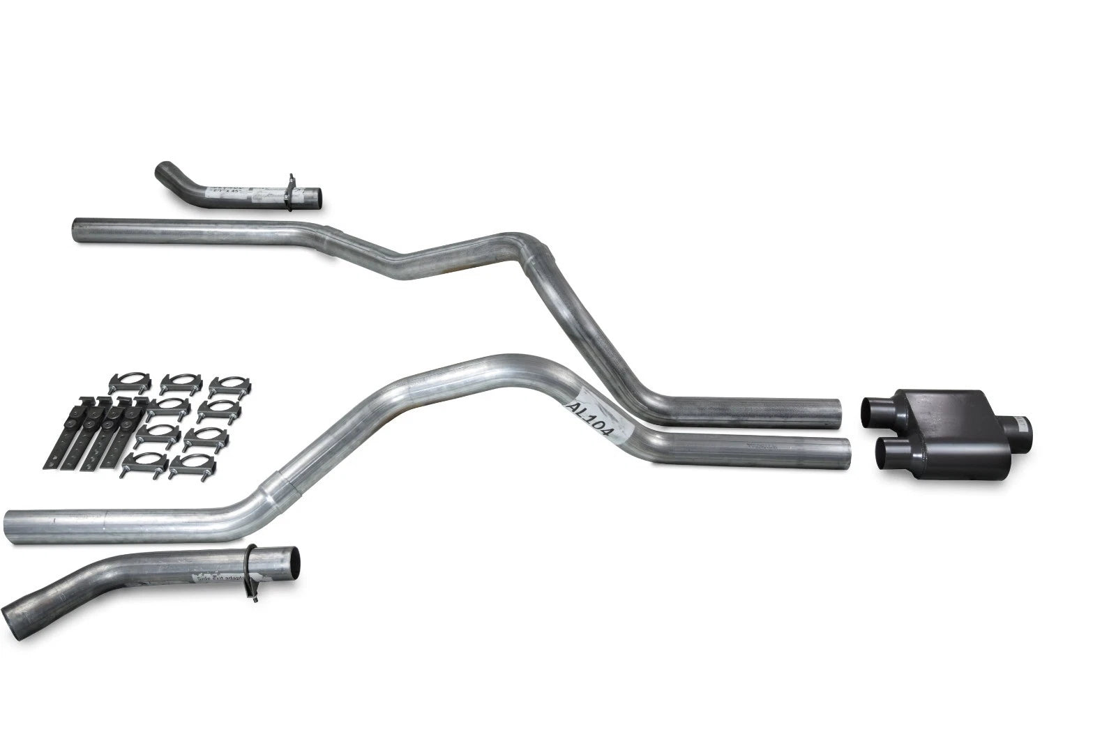 Dual Exhaust Kit for Chevy GMC 1500 (1988–1995) 2.5" 1 Chamber Muffler