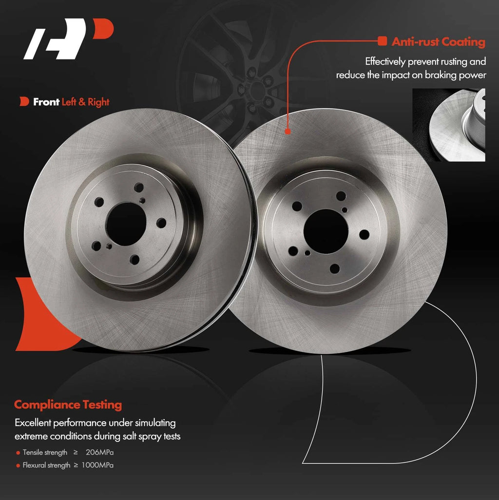 Front Disc Brake Rotors for Subaru Impreza (2004) and Toyota 86 (2017–2020)
