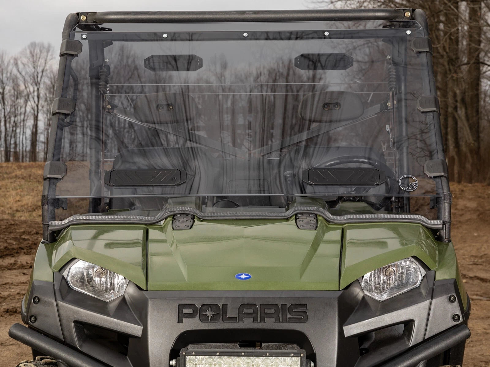 Scratch Resistant Vented Full Windshield for Polaris Ranger 500 (2015–2023)
