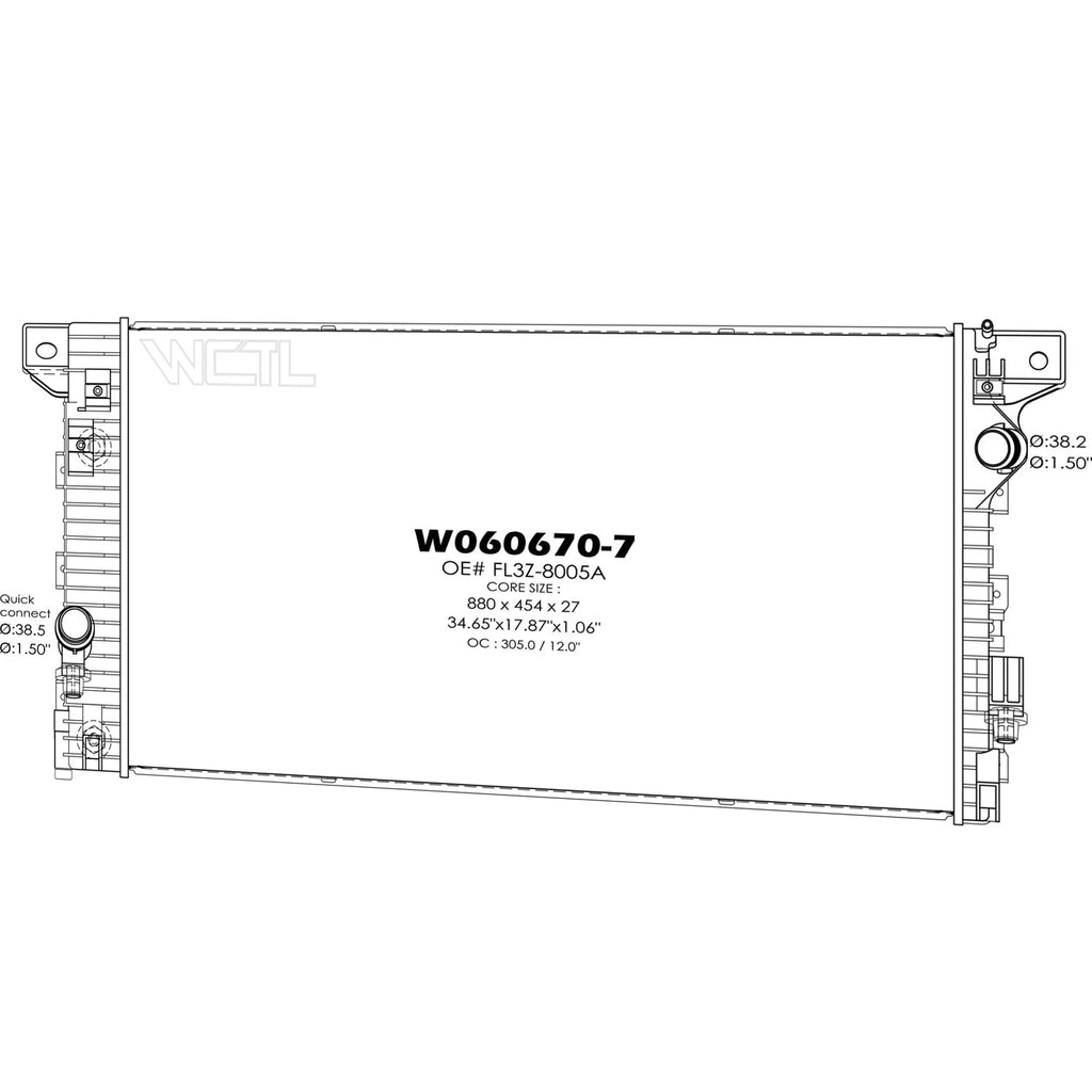Replacement Radiator Heavy Duty for Holden Commodore VE (2006–2013)