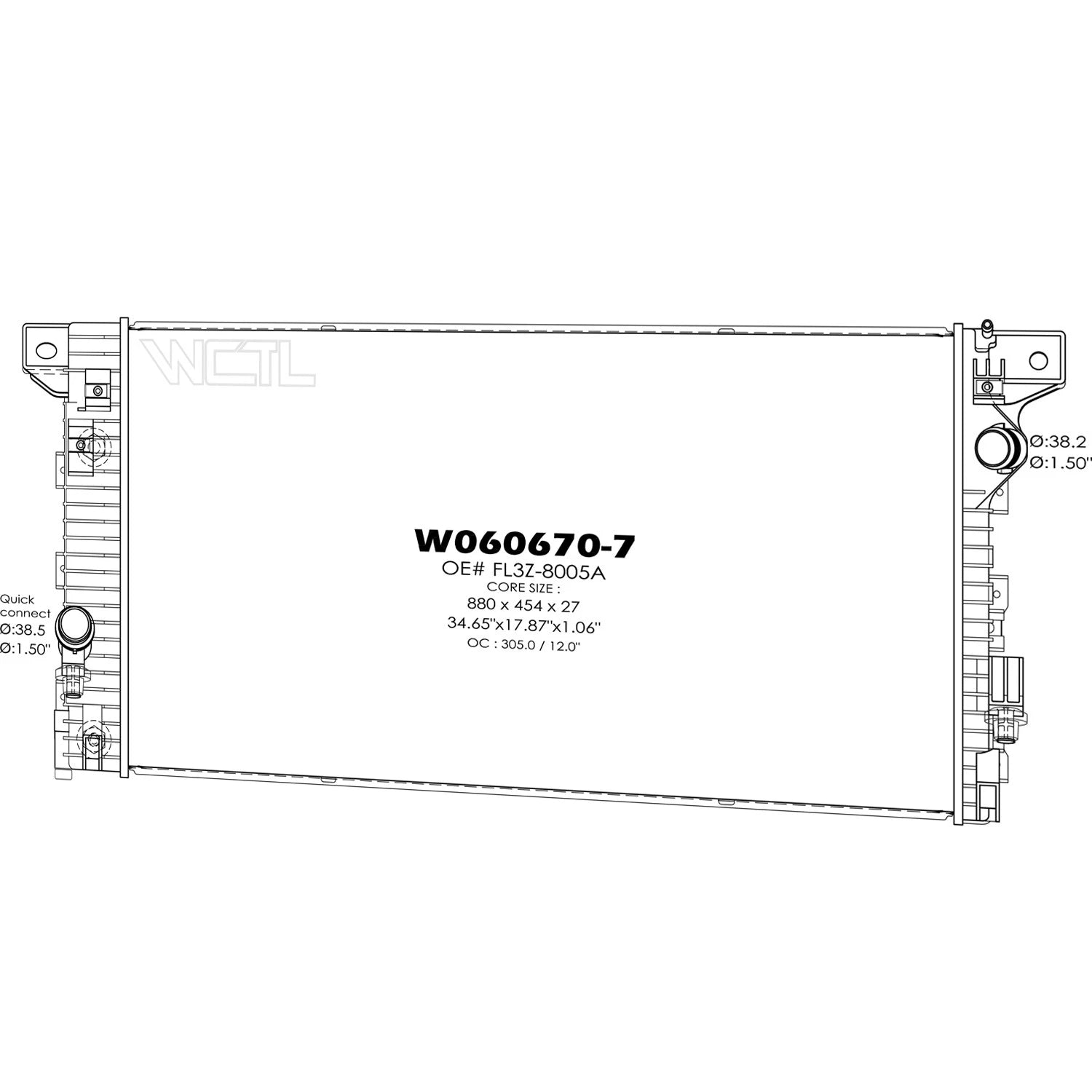 Replacement Radiator Heavy Duty for Holden Commodore VE (2006–2013)