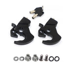 Sissy Bar Luggage Rack Detachable Locking Latch Nut Kit for Harley Touring