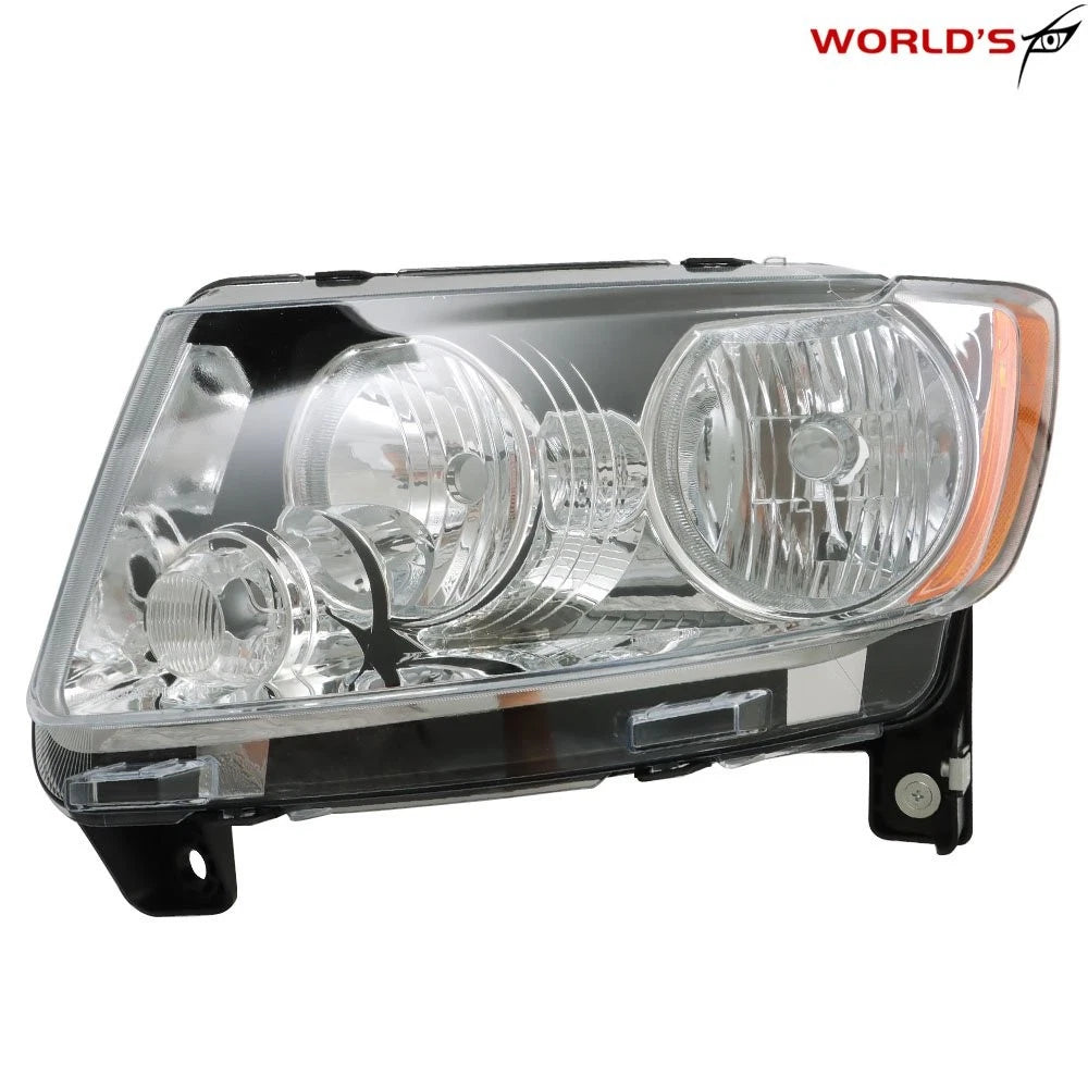 Set of 2 Halogen Headlights for Jeep Grand Cherokee, Compass