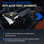 Coolant Reservoir Tank with Cap & Sensor for Jaguar XJ (2010–2019) C2D36671