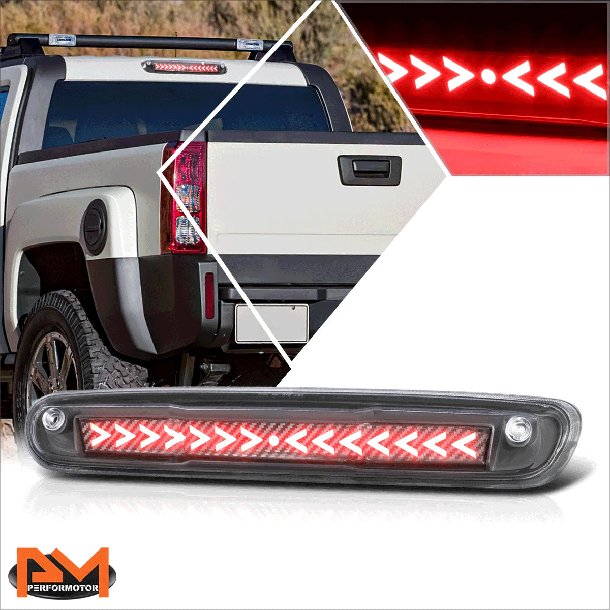 Sequential Arrow LED Third Tail Brake Light for Silverado/Sierra (2007–2014)