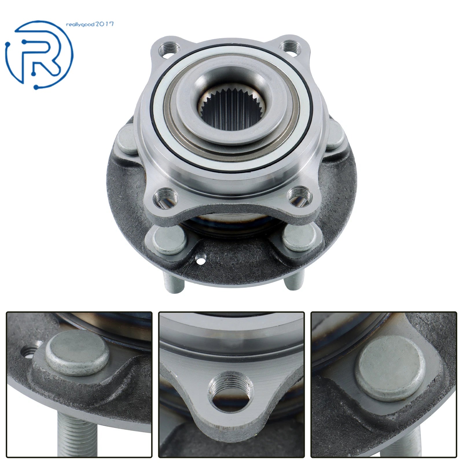 Front Rear Wheel Hub Bearing Set for Hyundai Santa Fe (2007–2017)