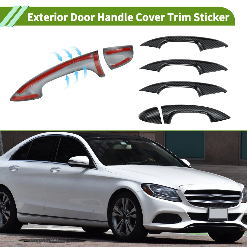 Exterior Door Handle Cover Trim for Mercedes-Benz C Class W205 (2015–2021)