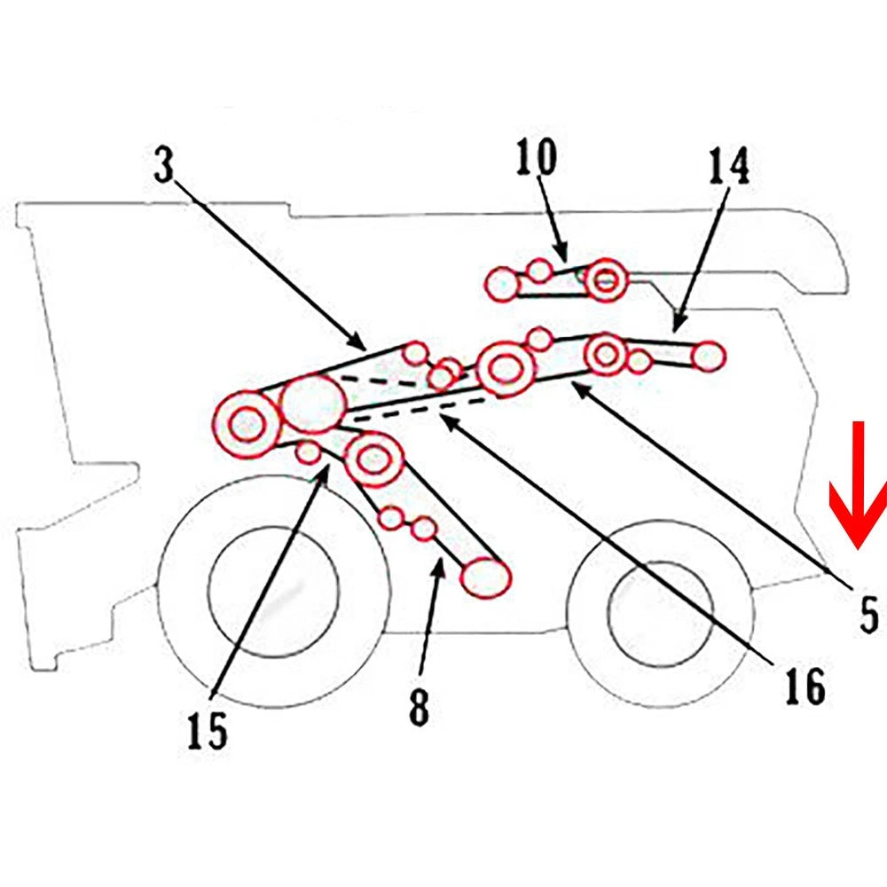 Countershaft Belt for AM1594240W1 (Compatible with Specific Models)