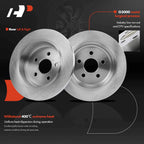Rear Disc Brake Rotors & Ceramic Pads for Chrysler PT Cruiser (2003–2007)