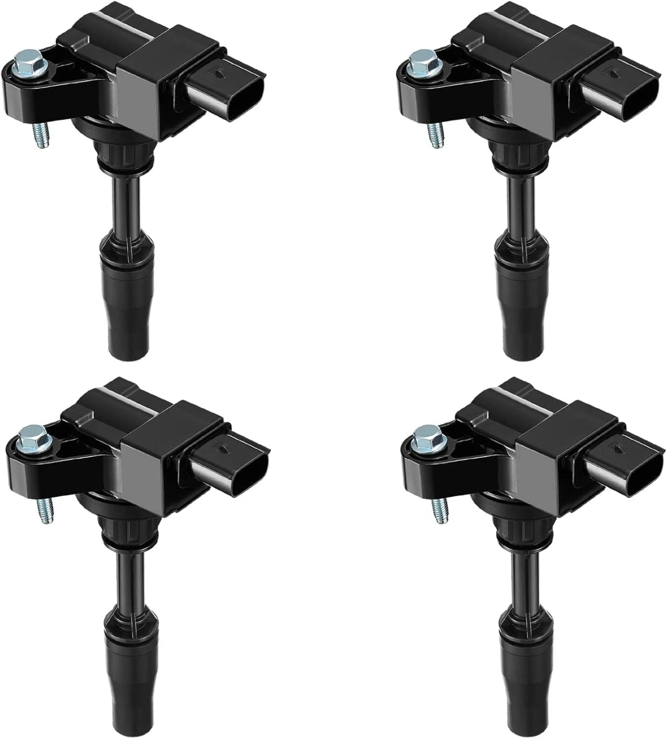 Set of 4 Red Ignition Coils for Chevy Cadillac Buick GMC 2.0L 2.5L L4 UF680