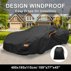 Waterproof Car Cover with Driver Door Zipper for Chevrolet Corvette 