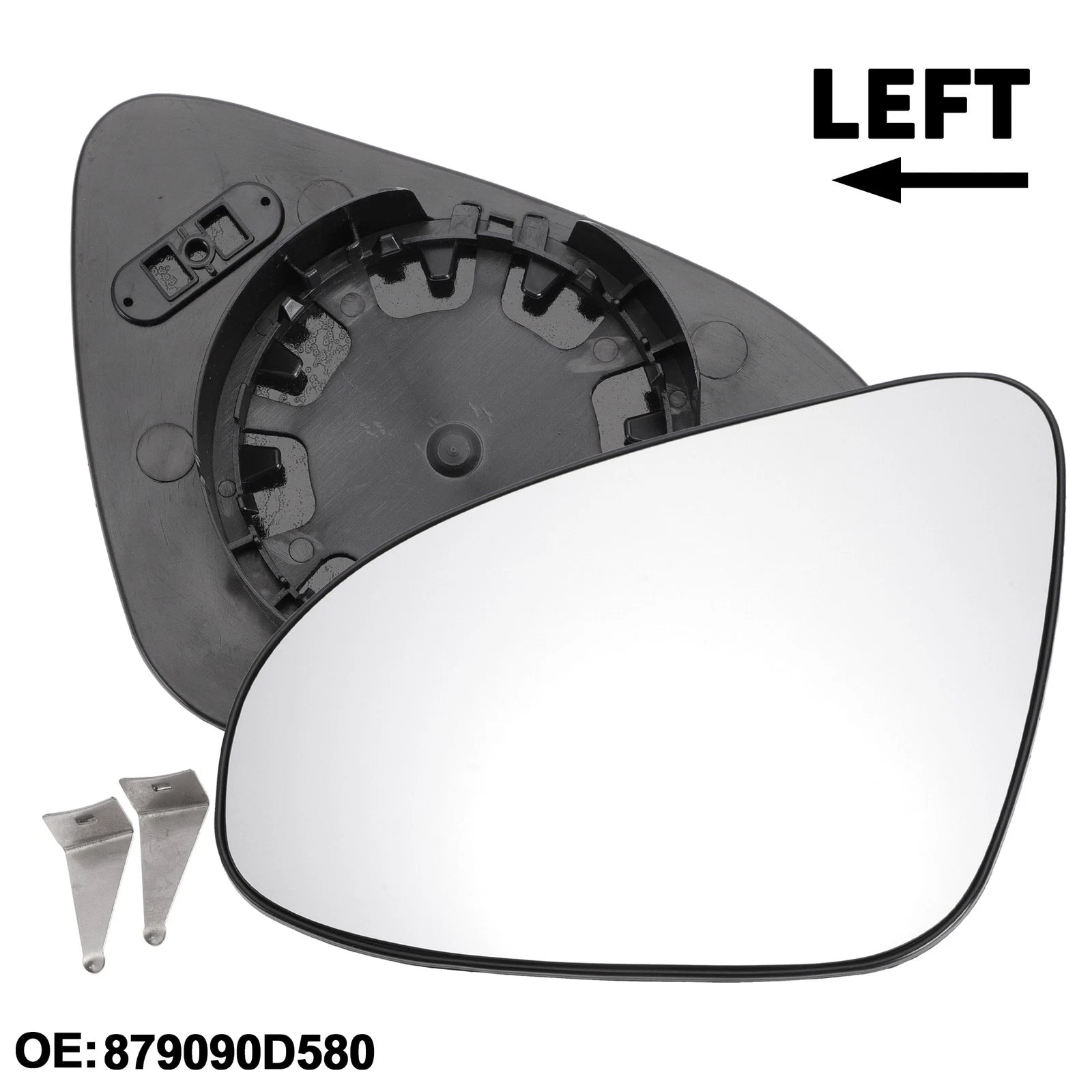 Driver Side Mirror Glass Replacement for Toyota Yaris (2012–2017)