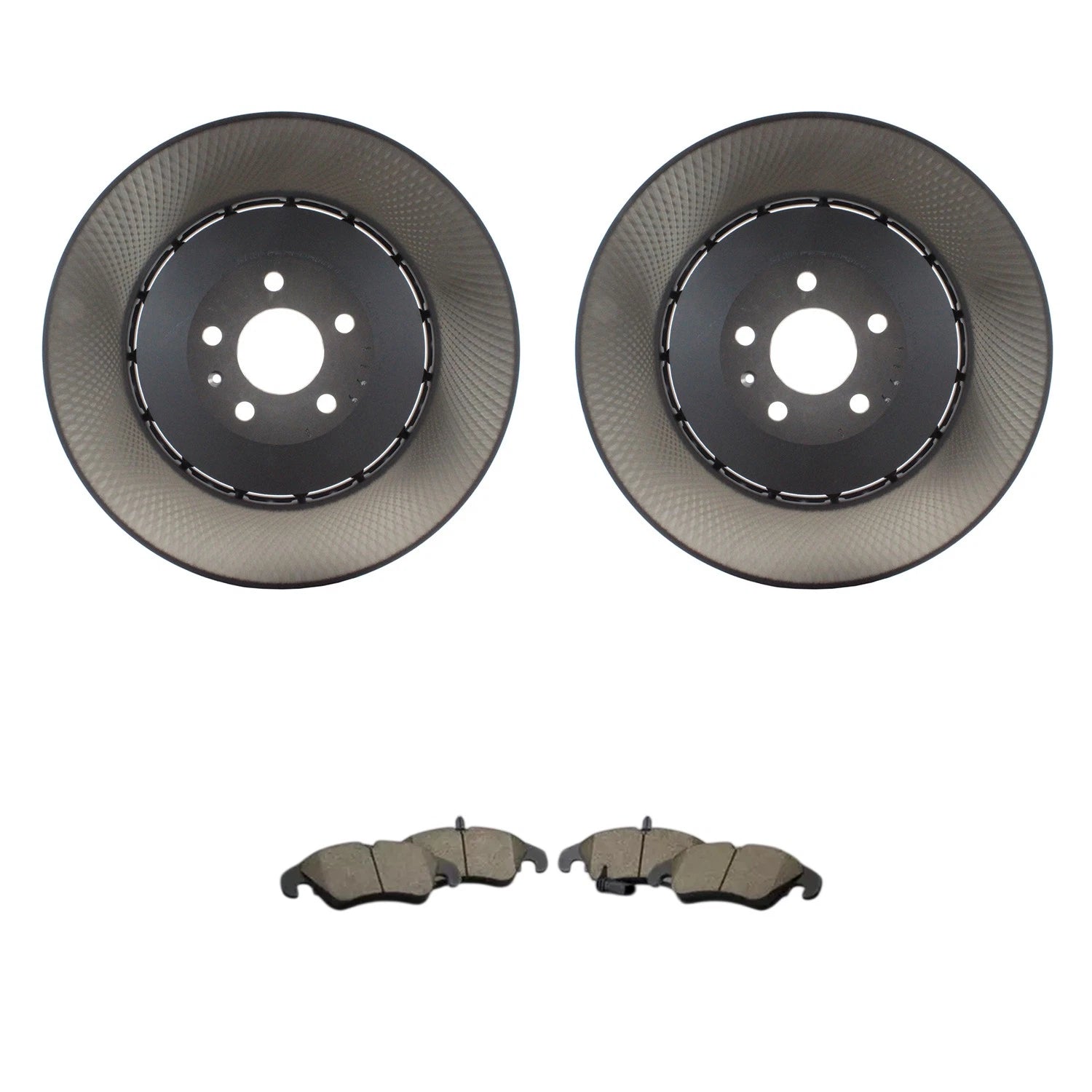 Front 400mm Rotors & Ceramic Disc Brake Pad Kit for S6 S7