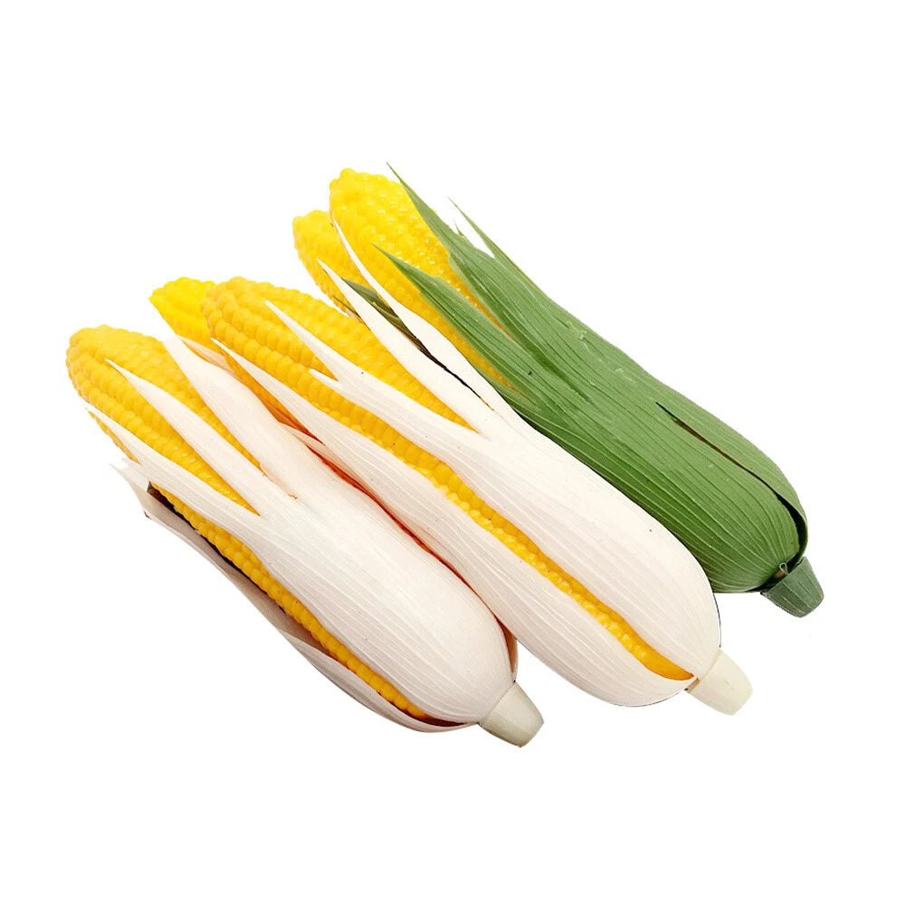 Artificial Corn Prop Simulation Ornament for Kitchen Decor (Set of 4)
