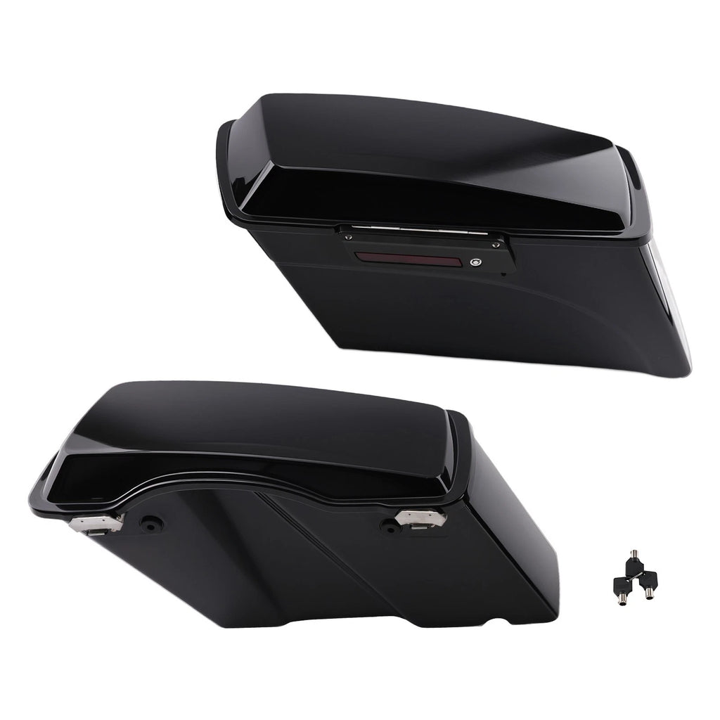 Set of Hard Bags Vivid Black with Keys for Harley Davidson Touring (1994–2013)