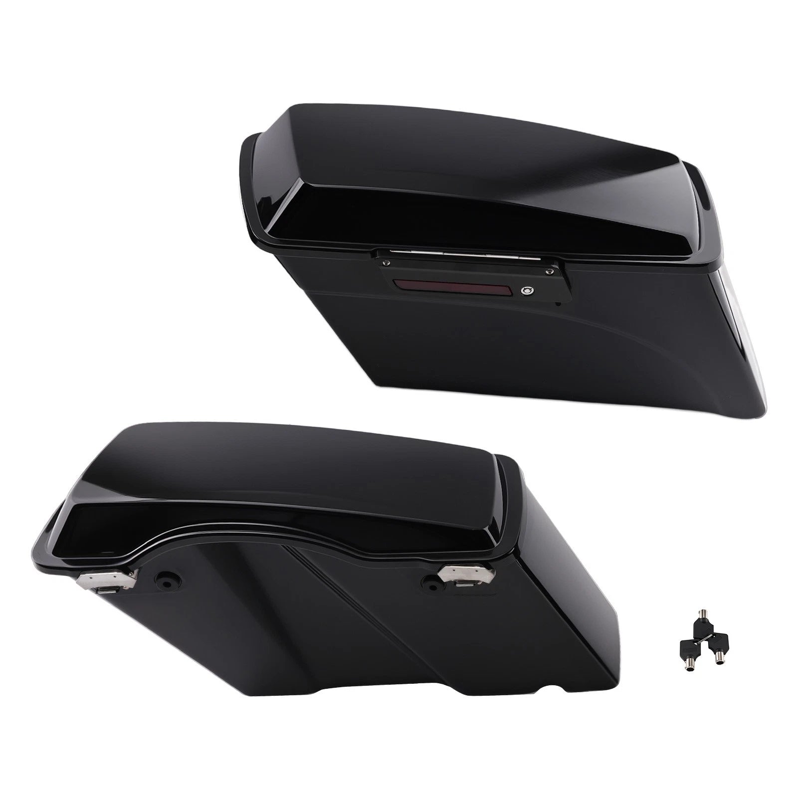 Set of Hard Bags Vivid Black with Keys for Harley Davidson Touring (1994–2013)