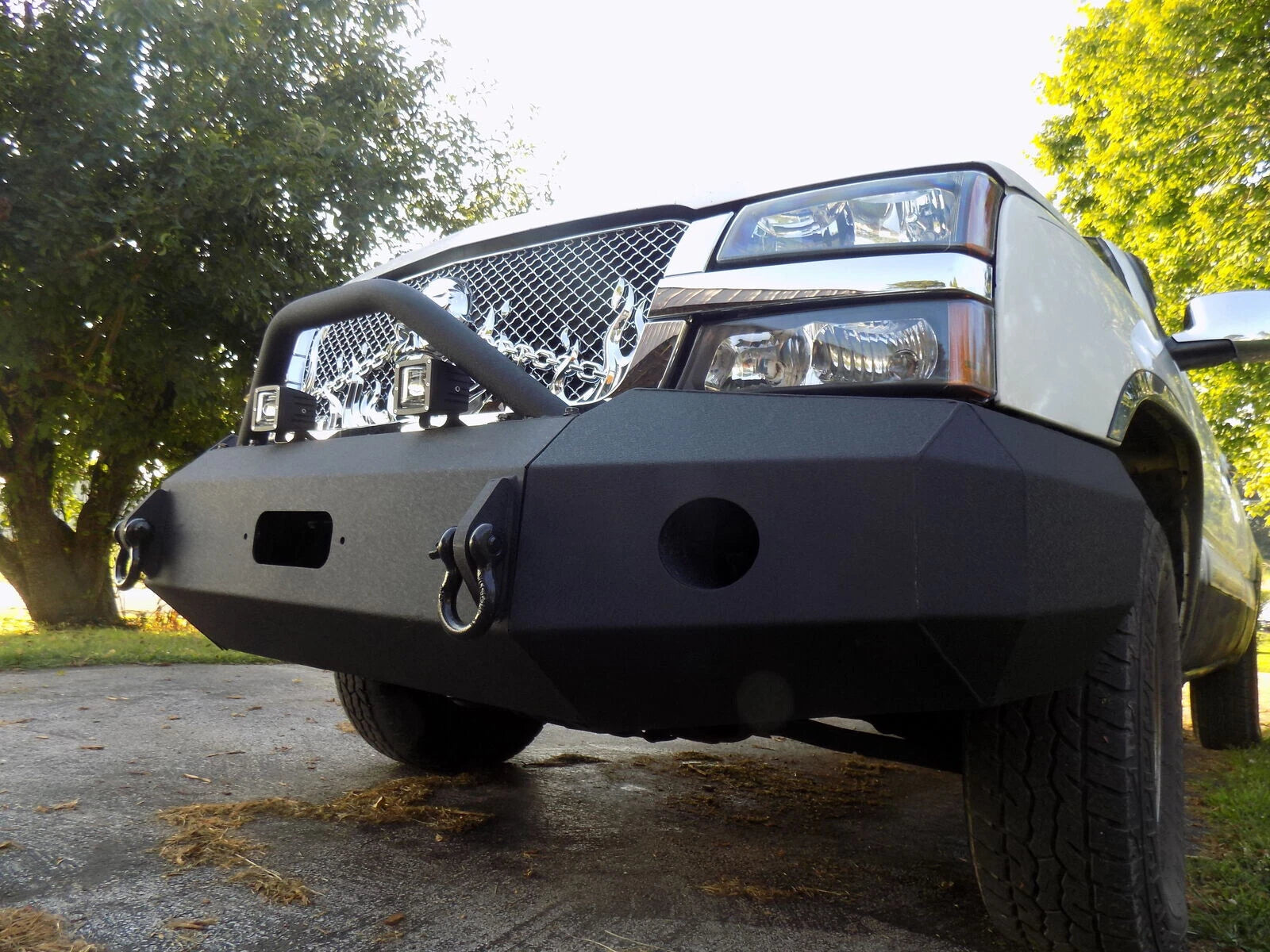 Front Bumper for Chevrolet Silverado 1500 (2003–2006) 3-Piece Black Steel