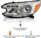 Set of 2 Chrome Amber Corner Headlights for Honda CR-V (2012–2014)