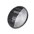 Carbon Fiber Engine Start Stop Button Sticker Cover for Mercedes Benz E Class