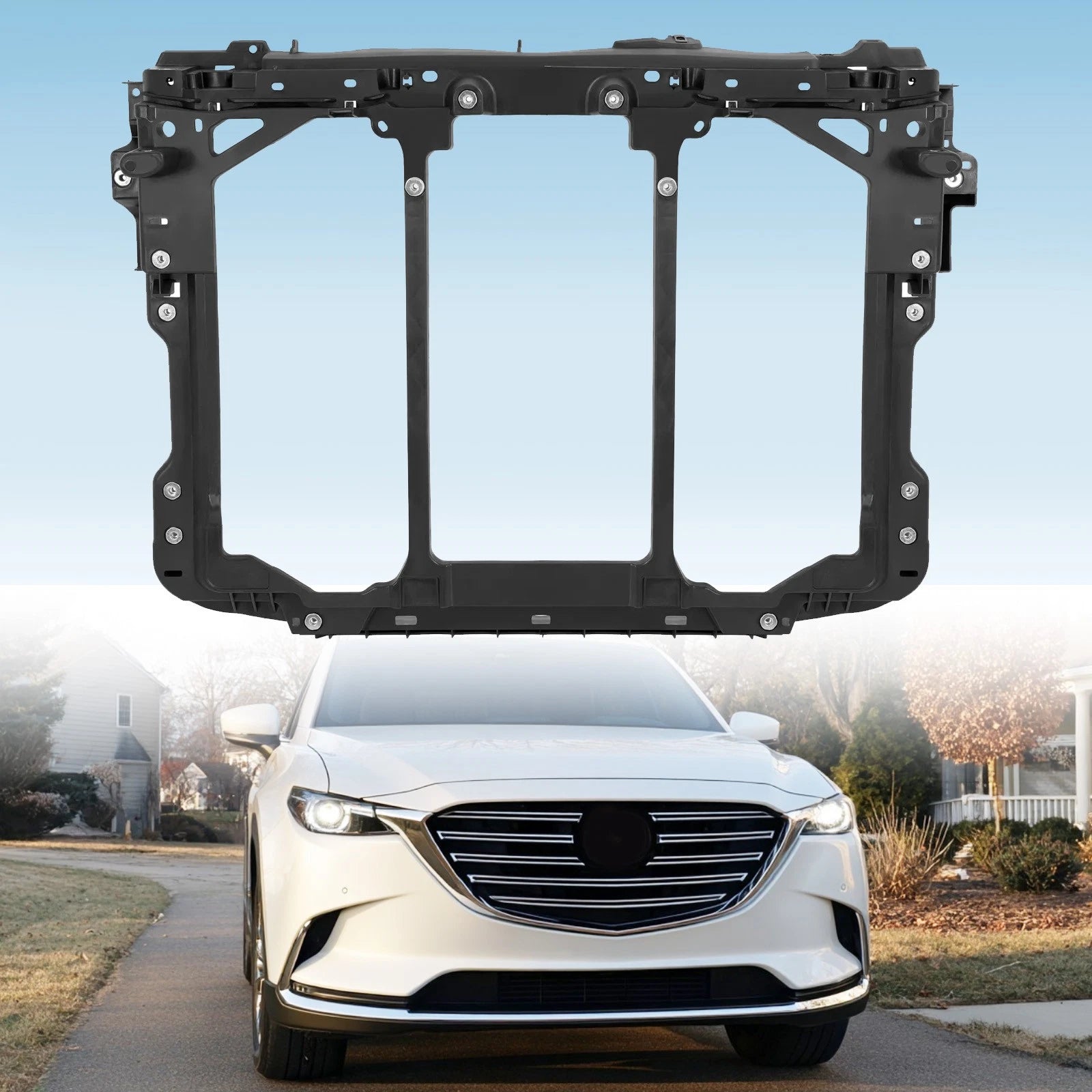 Radiator Support Assembly for Mazda CX-9 (2016–2023) #TK4853110A Fiberglass