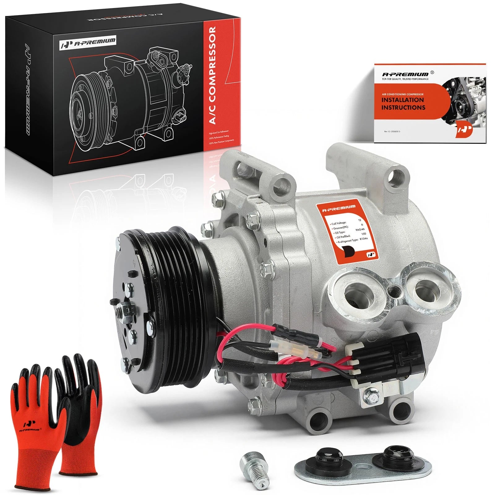 A/C Compressor with Clutch for Chevrolet Trailblazer GMC Envoy (2002–2009)