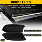Set of 2 Door Panel Armrests for Honda Accord (2008–2012) PU Leather Black EPY