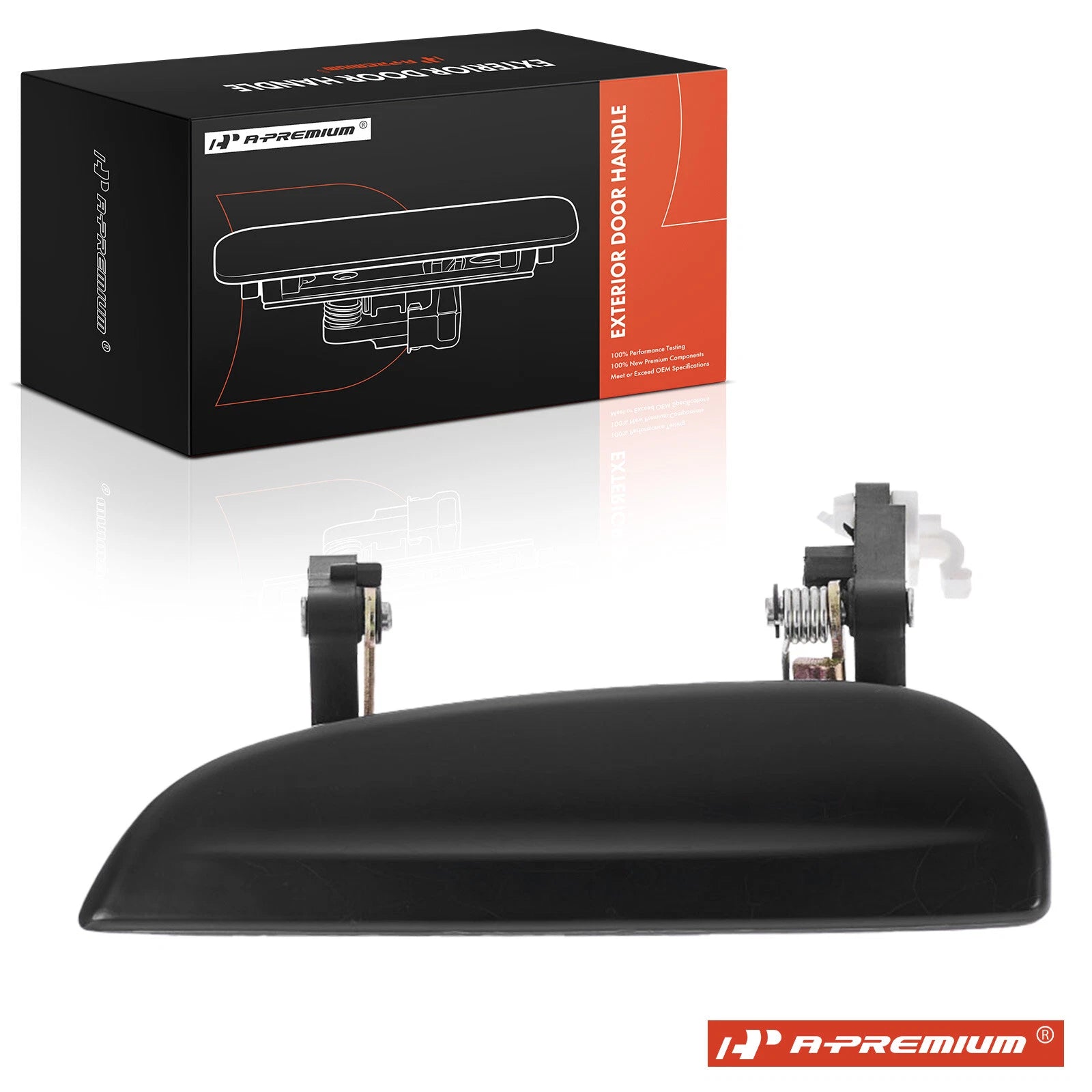 Front Driver Smooth Black Door Handle for Kia Rio (2003–2005)