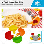 12 Pack Plastic Dip Clip Bowl Holder for