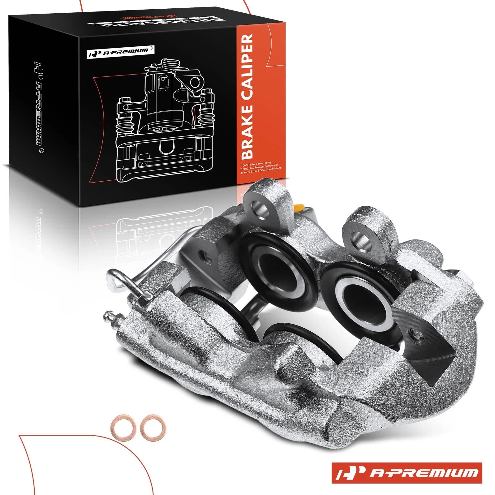 4-Piston Front Left Brake Caliper for Ford Mustang (1965–1966)