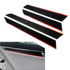 4x Carbon Fiber Interior Door Panel Covers for Mercedes-Benz W204 (2007-2014)