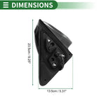 Right Side Door Mirror for Toyota Highlander (2014–2019) Manual Folding Gloss Black