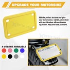 Yellow Motorcycle Silicone License Plate Frame for Universal (Universal)
