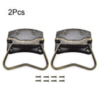 2Pcs Vintage Rectangle Handle Knob Hardware for Cabinet Jewelry Box
