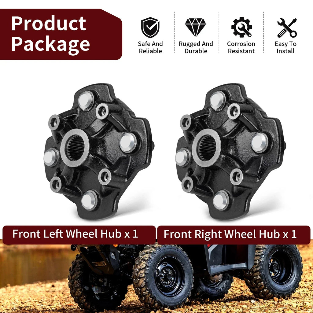 2 x Wheel Hub for Honda Foreman 500 (2014-2019)