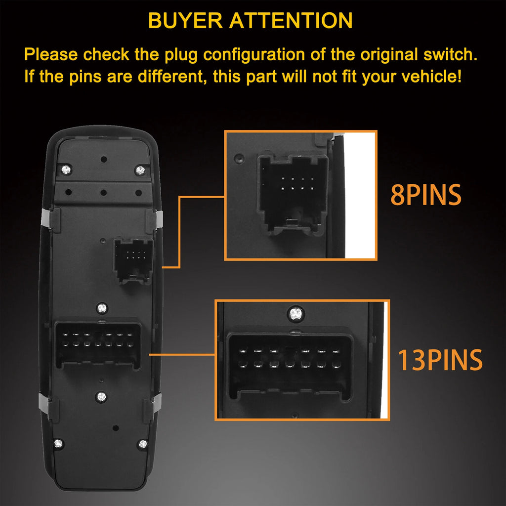 Master Power Window Switch for Dodge Journey (2011–2016) 68084001AB
