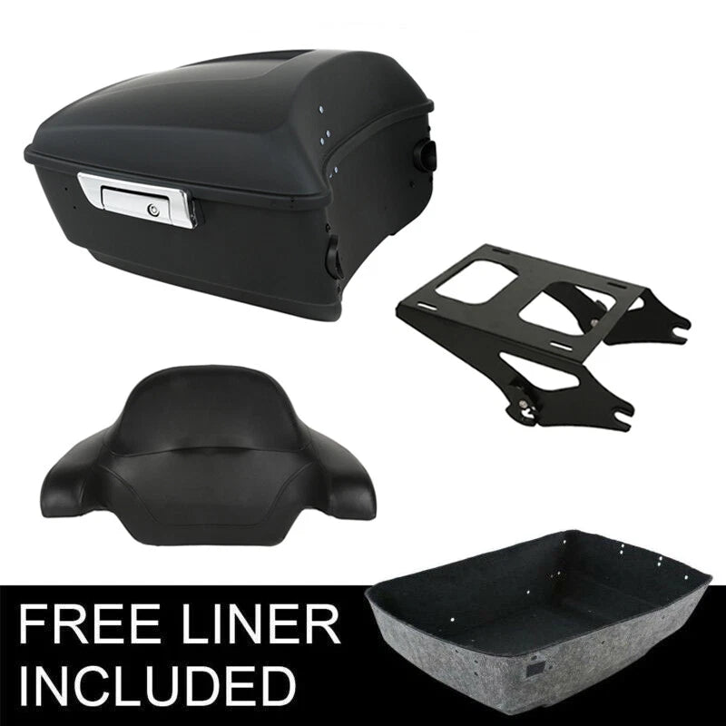 Matte Black Trunk Pad Mount for Harley Touring Electra Glide (2014–2026)