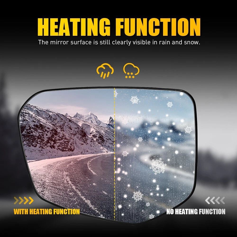 Heated Door Wing Mirror Glass for Honda Civic (2016-2021)