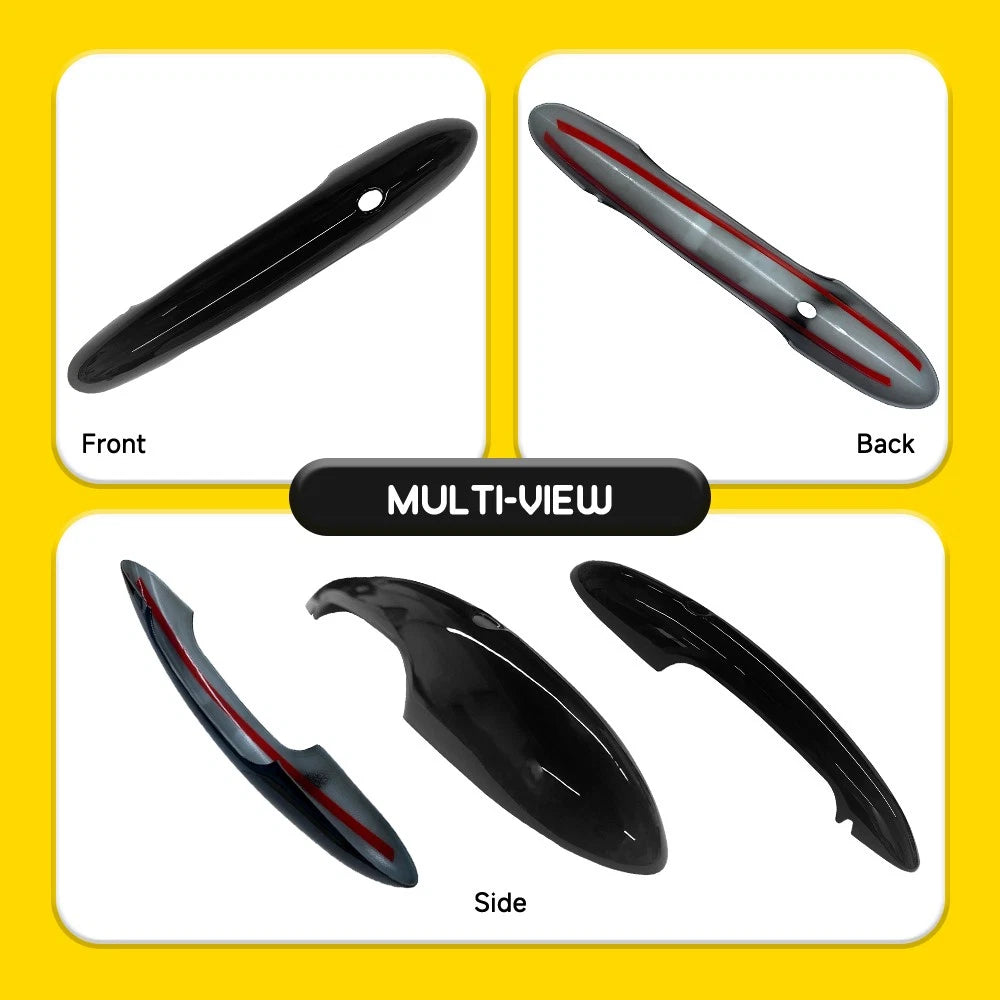 Set of 4 Gloss Black Exterior Door Handle Covers for MINI Cooper (2014â2021)