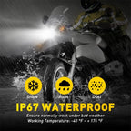 2X H4 9003 LED Headlight Bulbs for Motorcycle (Year Range Not Specified)
