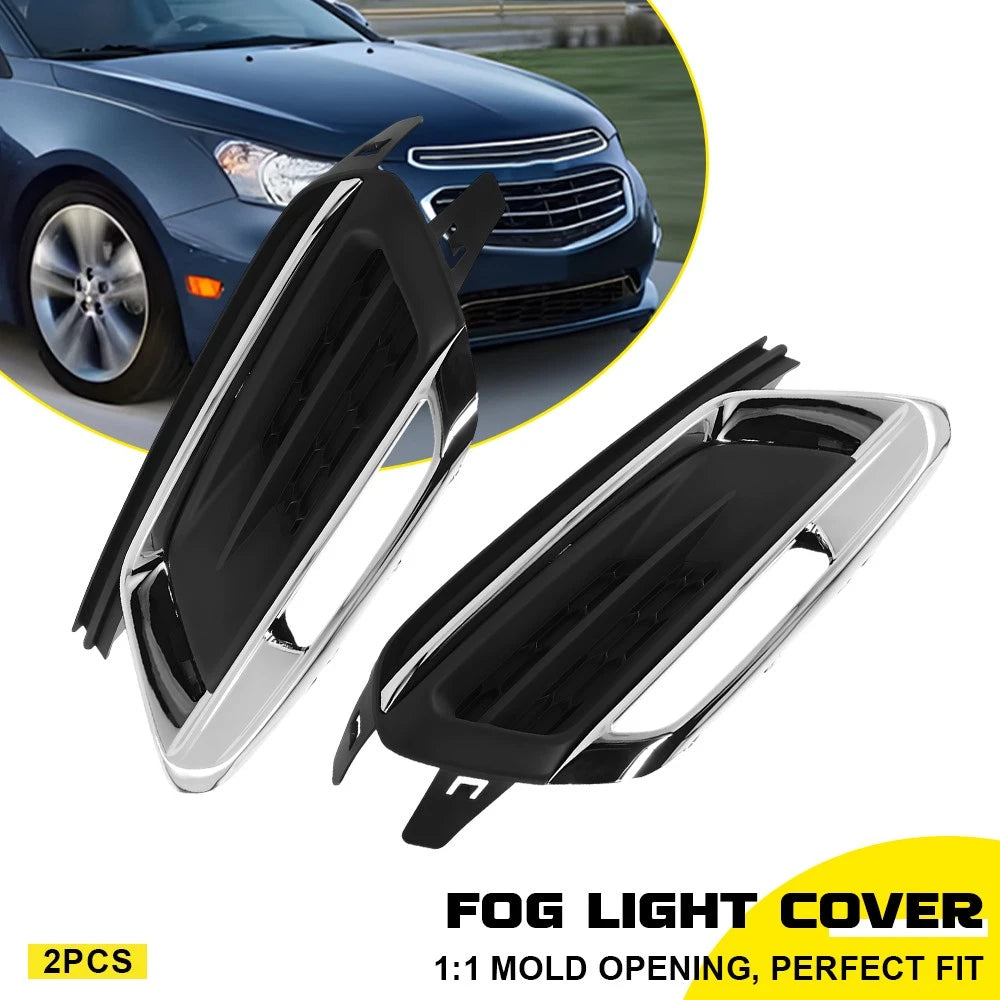 2X Front Fog Light Cover for Chevrolet Cruze (2015–2016) 94516100 94516102